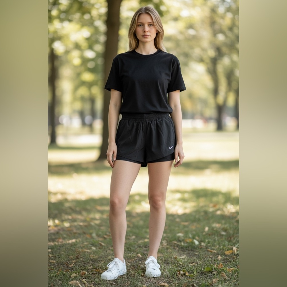 Nike Women's Black Sports Shorts
